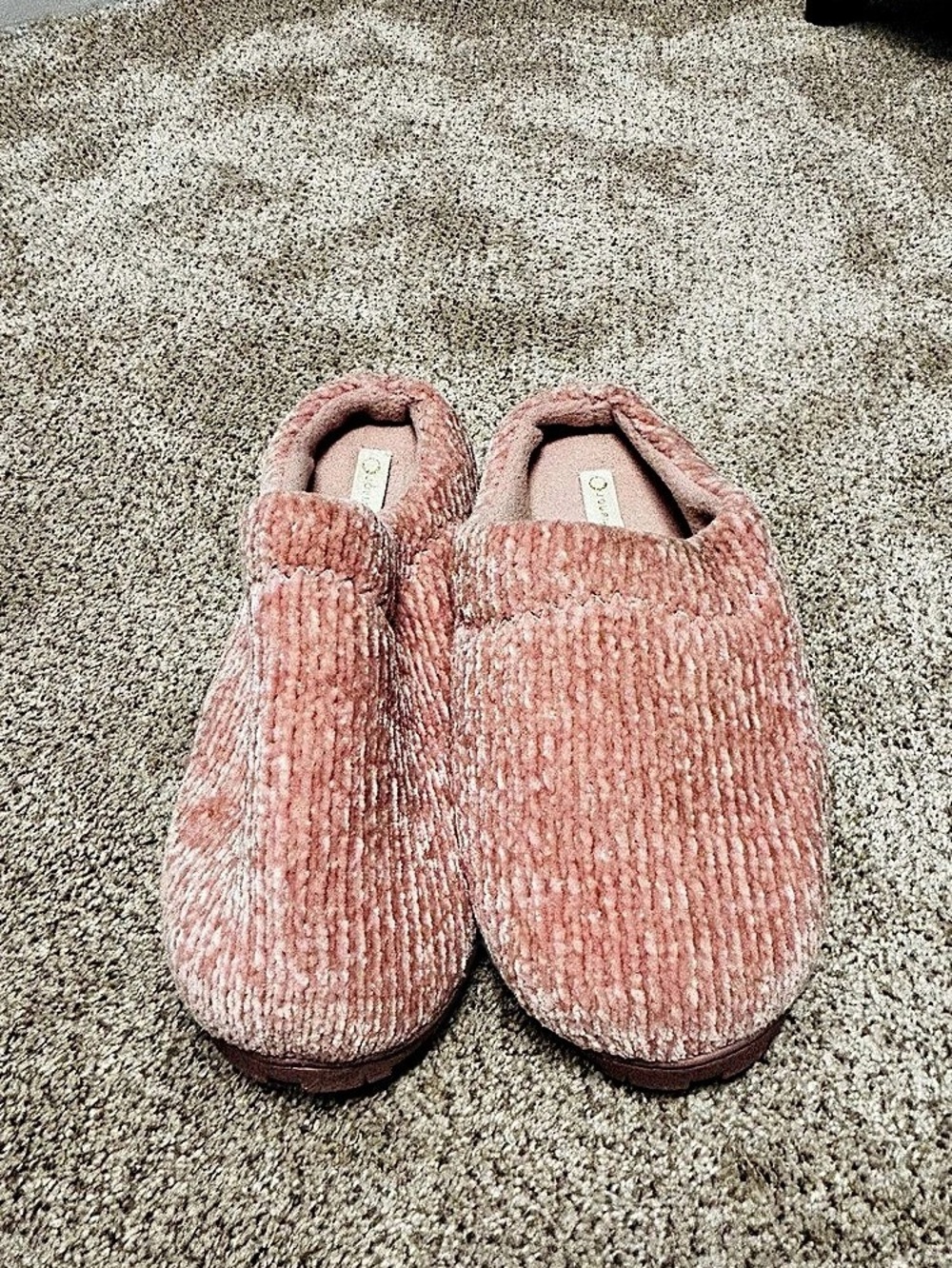 Journee Collection Pink Slippers
